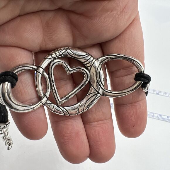 Brighton Two Tone Heart Bracelet Silver And  Gold Love Adjustable Style Charming - Picture 9 of 9